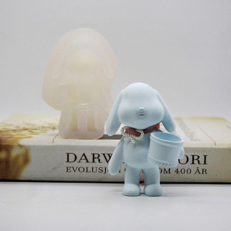 Cute Rabbit Sugar Cake Mold Fondant Cake Food Grade Silicone Mould Baking Tools Sugar Mold Chocolate Fondant Mold