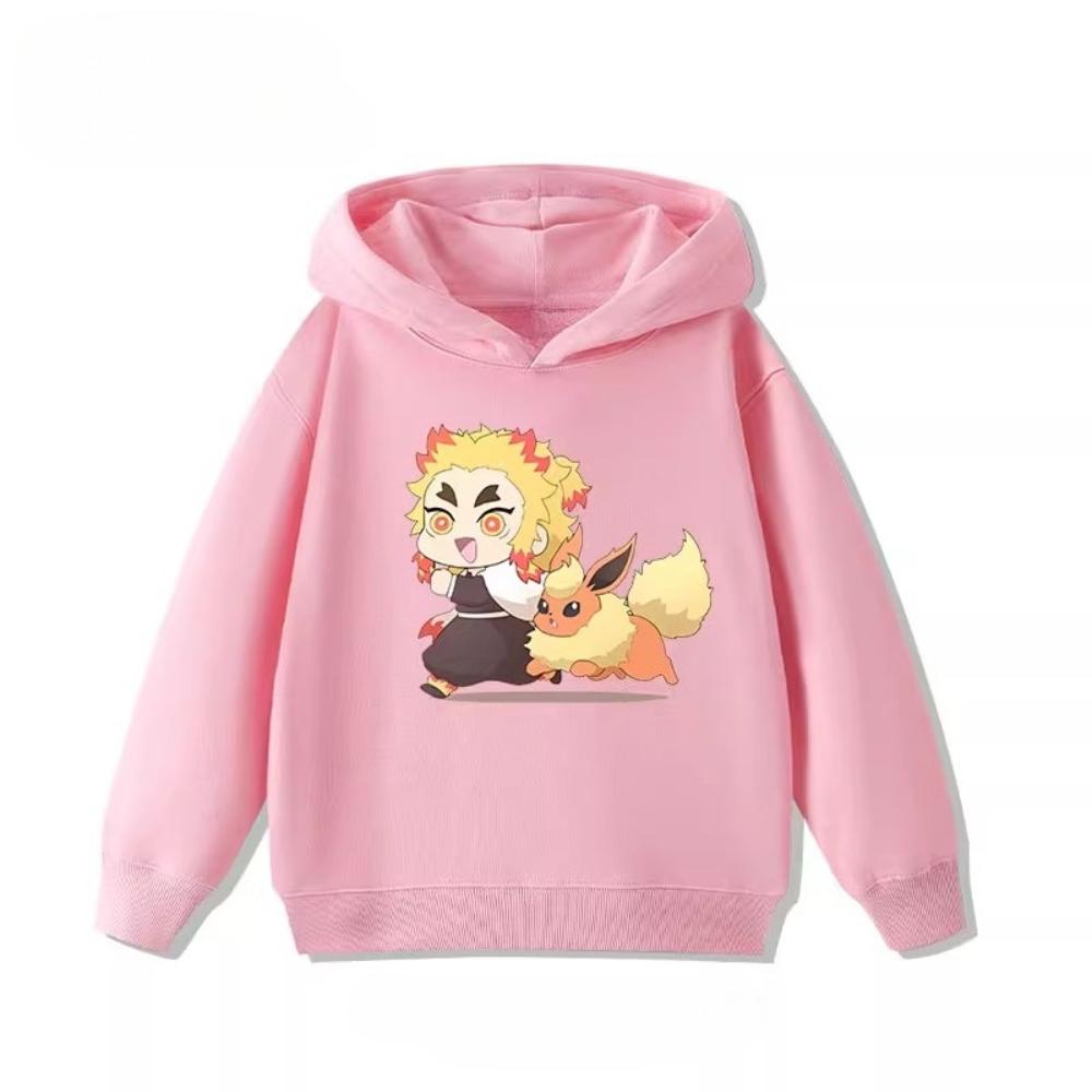 Demon Slayer: Kimetsu No Yaiba Children's Sweatshirts  Cute and Warm Hoodies for Boys and Girls In Autumn and Winter
