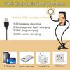 Universal Selfie Ring Light with Flexible Mobile Phone Holder Lazy Bracket Desk Lamp LED Light for Live Stream Office Kitchen