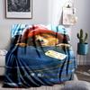 Paddington Adventures Throws Blanket Flannel Blankets Plush for Couch Bed Gifts for Men Women Travel picnic blanket Christmas fan gifts