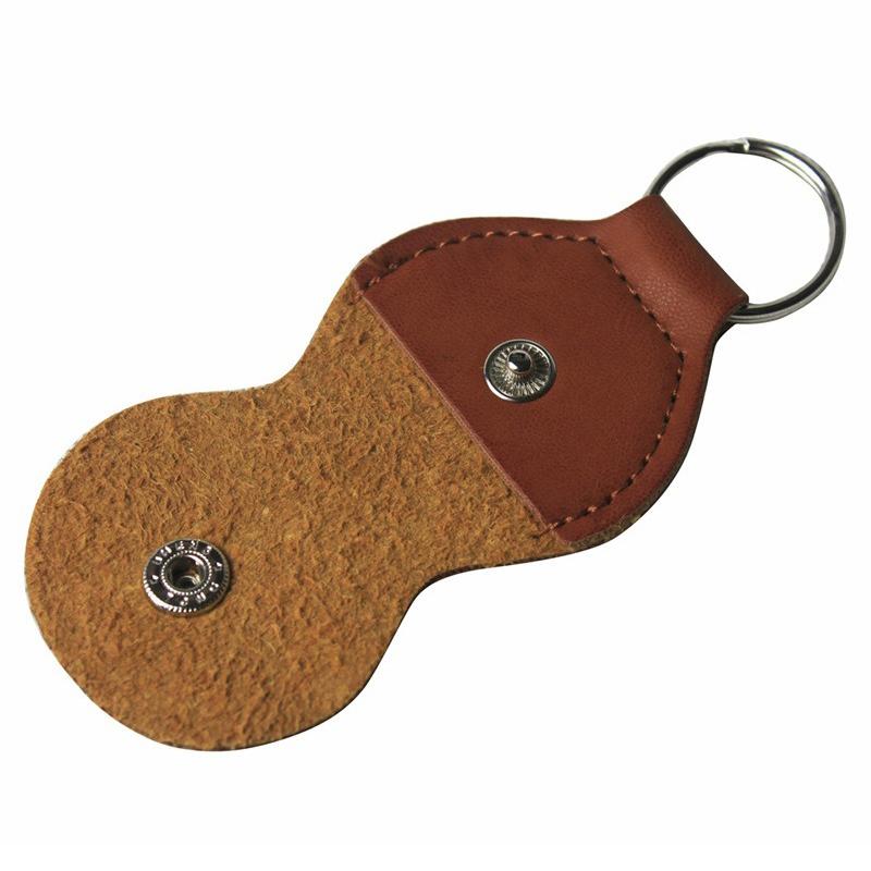 Guitar Pick Bag PU Leather Potable Pick Storage Keychain Pick Holder Multicolor Plectrum Bag with Random 3 Picks Accessories ZYF