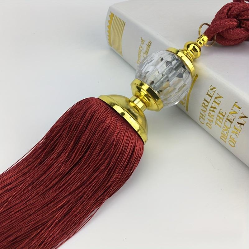 2 st Eleganta Kristallkula Tofs Gardinbindare - 1 st, Lyxig Heminredning för Vardagsrum & Badrum