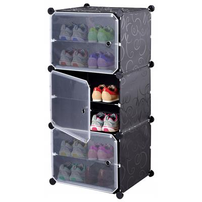 Modular Wardrobe Cabinet Shelf Furniture Cloakroom 6 Shelves Clothes Shoes