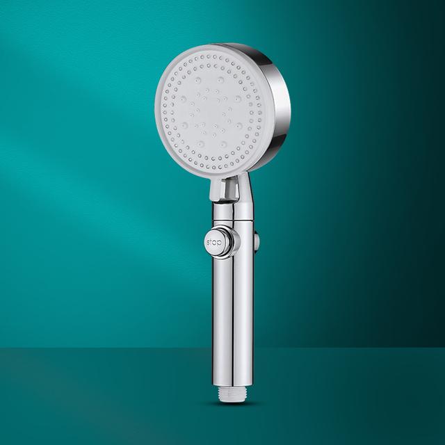 

5-скоростная регулируемая насадка для душа высокого давления с кнопкой остановки воды Водосберегающая ручная насадка для душа со шлангом Аксессуары для ванной комнаты only shower head серебряный