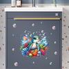 Blue Seaweed & Turtle Luminous Wall Stickers - Removable