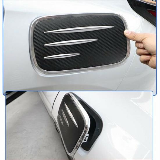 Black Brushed Car Fuel Gas Tank Cap Cover Trim For Honda CR-V CRV 2017-2022