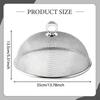 Dome-shaped Food Cover Made of Stainless Steel Mesh with Handle, Lightweight, Shatter, Washable And
