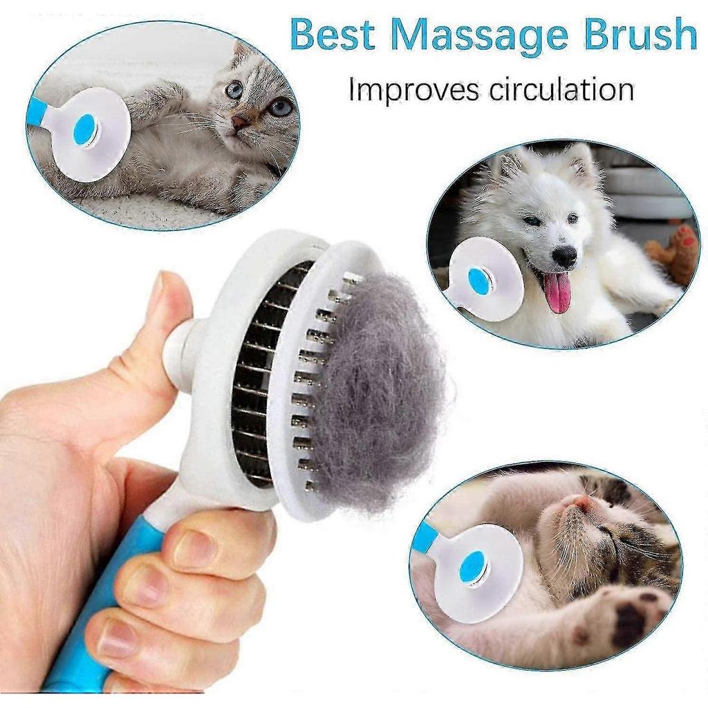 Cat Grooming Brush, Self Cleaning Slicker Brushes For Dogs Cats Pet 25-26