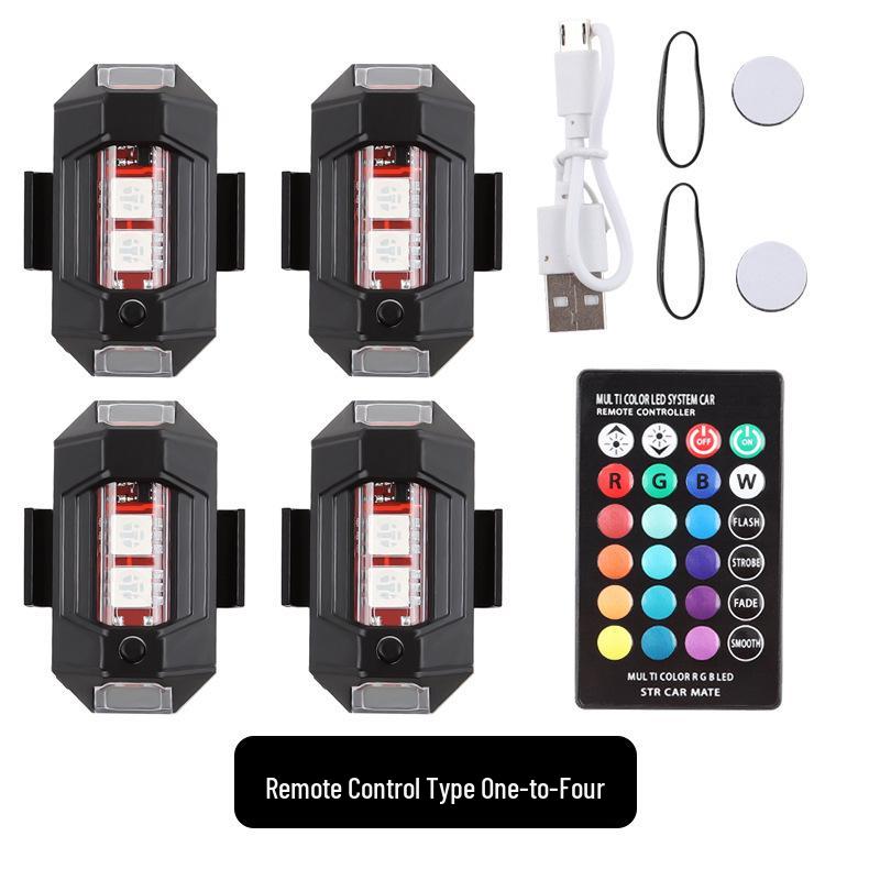 Cross-Border Exclusive: Super Bright 7-Color Magnetic Drone & Motorcycle Warning Light