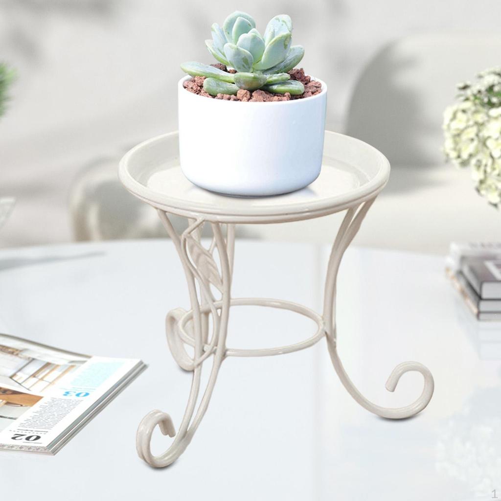 Elegant Metal Plant Stand with Removable Tray for Home And Office