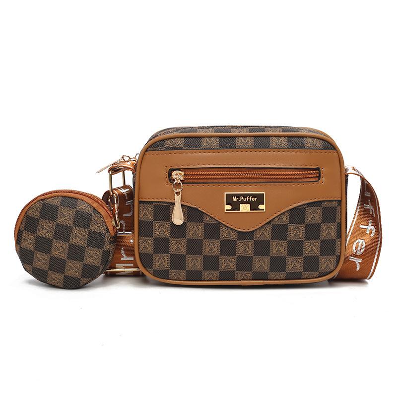 

Сумки для женщин Сумки через плечо Многослойные модные сумки на плечо с принтом Классический стиль