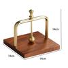 Wooden Table Napkin Organizer Aluminum Paper Towel Dispenser Holder for Banquet Kitchen Dining Table