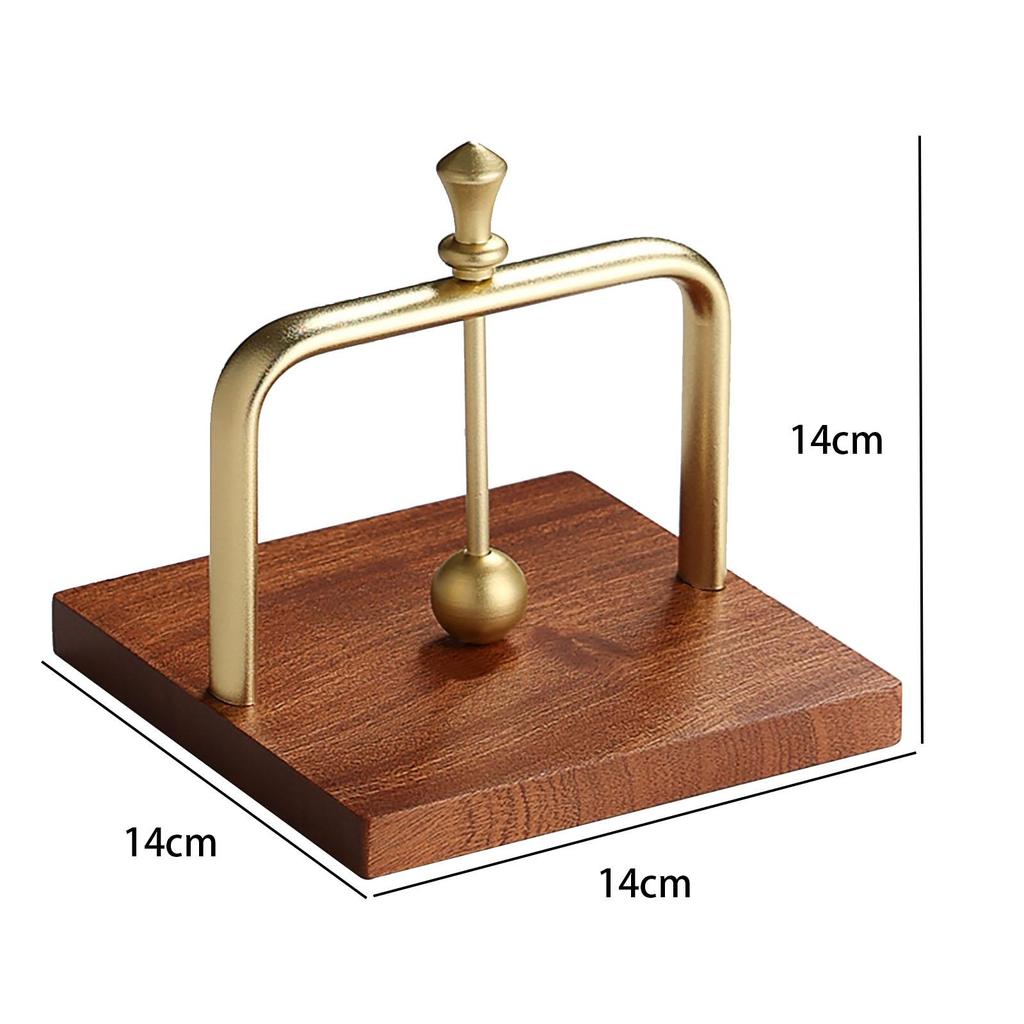 Wooden Table Napkin Organizer Aluminum Paper Towel Dispenser Holder for Banquet Kitchen Dining Table