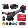 Cordless Angle Grinder 3 Speed Adjustment Electric Grinder Power Display Brushless Motor 21V 4000mah Battery for Cutting Polishing Grinding Metal and 