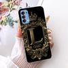 Transparent Für Oppo Reno4 4G Hülle CPH2113 Luxuriöse Krone A-Z Buchstaben 2D Flaches Muster Weicher Bumper Für Oppo Reno 4 4G Handyhülle