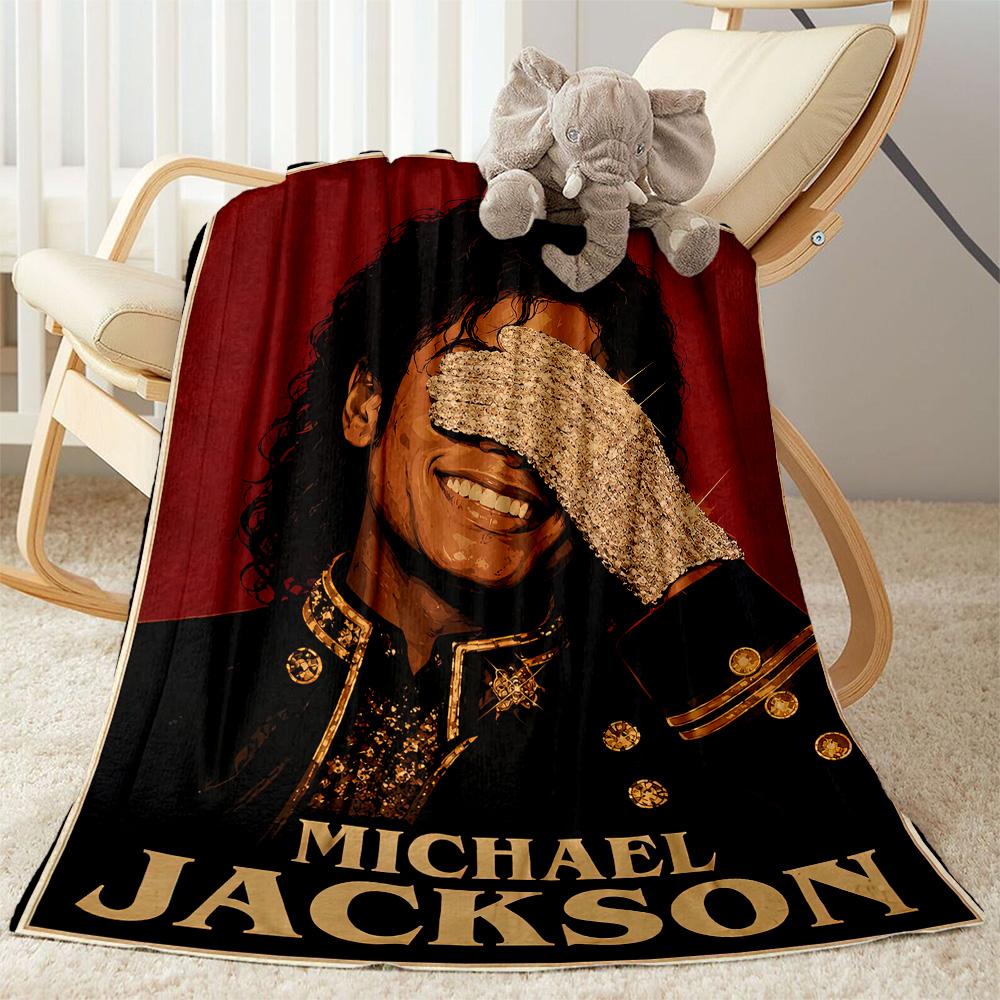 Michael Jackson 68 Blanket Warmthful Decor Great for Bedding Picnics Seaside for All Occasions Stylish Decor Gifts For Family Or Friends