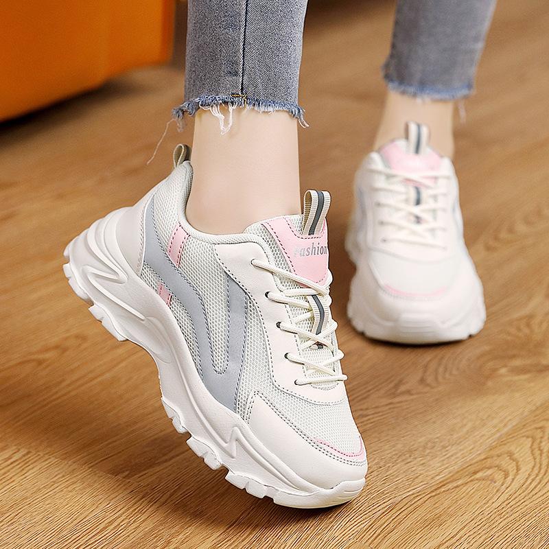 Spring New Platform Dad Shoes Women's Shoes Muffin Heel Heightening Casual Shoes Youth Fashion Sweet Versatile Sports Shoes
