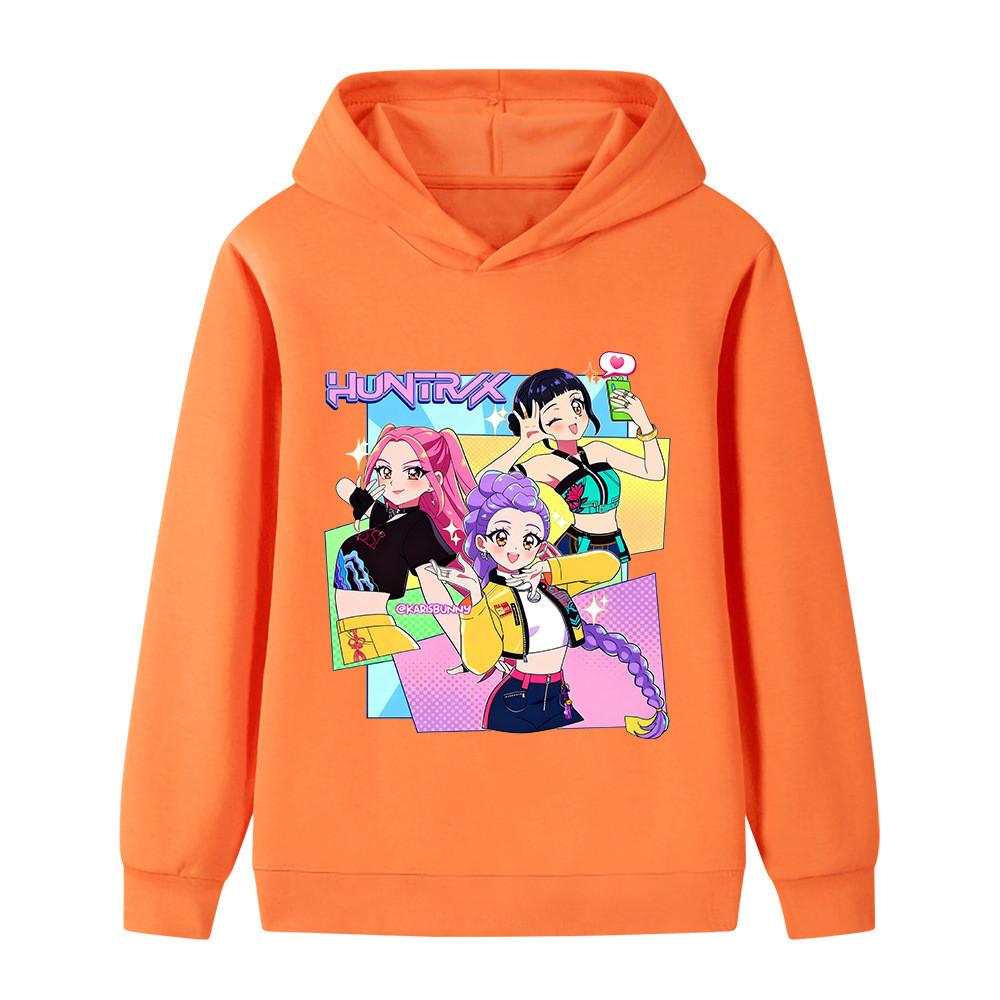 B1232 Kinder Jungen Mädchen Kpop Rumi Zoey Mira Print Langarm-Hoodie