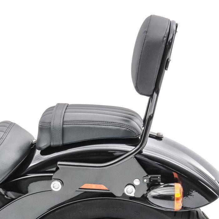 Sissy Bar compatible avec Harley Davidson Softail 18-25 Craftride R1 detachable noir + Porte Bagages p. Sissy Bar