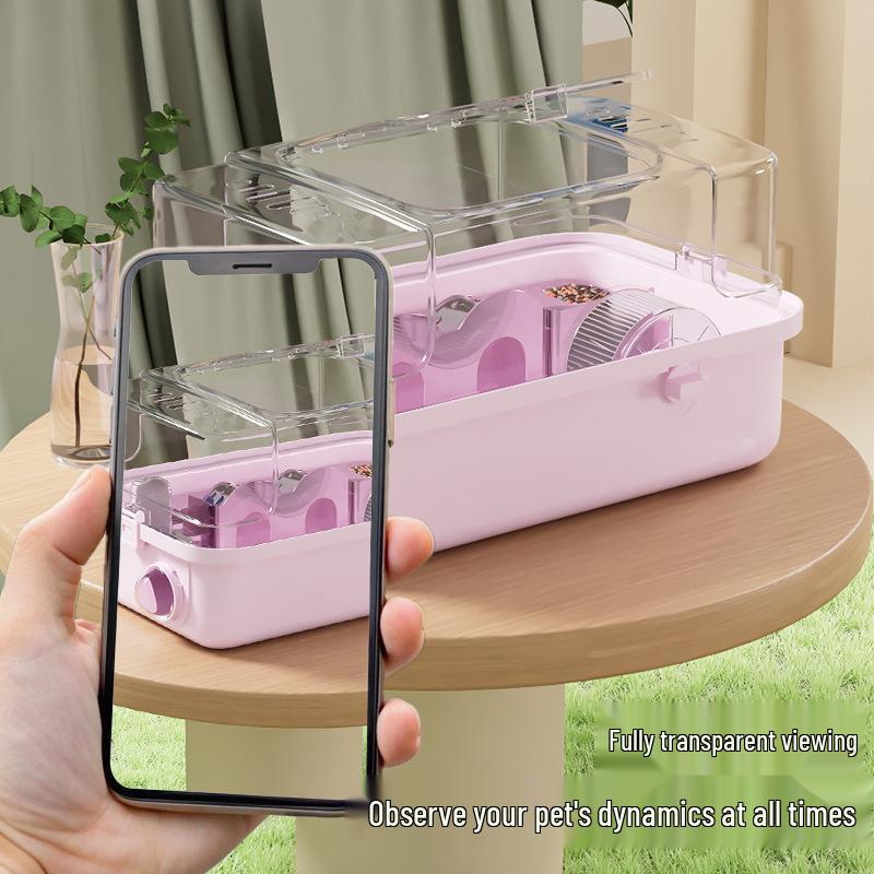 Luxury Acrylic Travel Cage for Baby Golden Hamsters