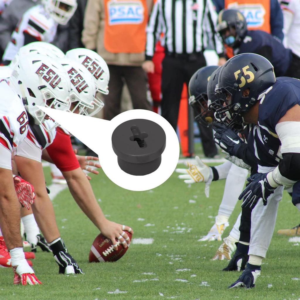 6Pcs Bladder Valve Screws for Riddell Speedflex Helmet & Speed Lcon, High Impact Resistant Valve Cap, Black