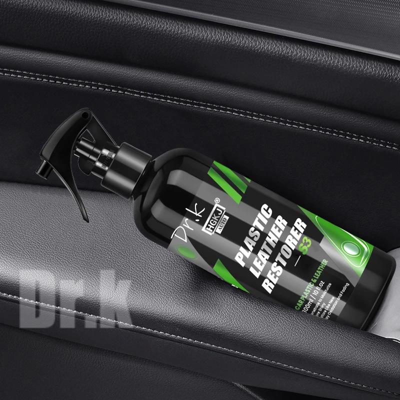 Car Plastic Leather Restorer Spray Polish Cleaner Coating Agent Back To Black More Gloss Car Cleaning Products