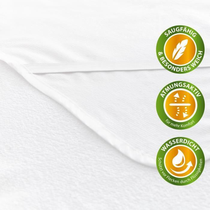 Protège Matelas - Lumaland - 70 x 140 cm - Imperméable - Hypoallergénique - Anti-Acarien