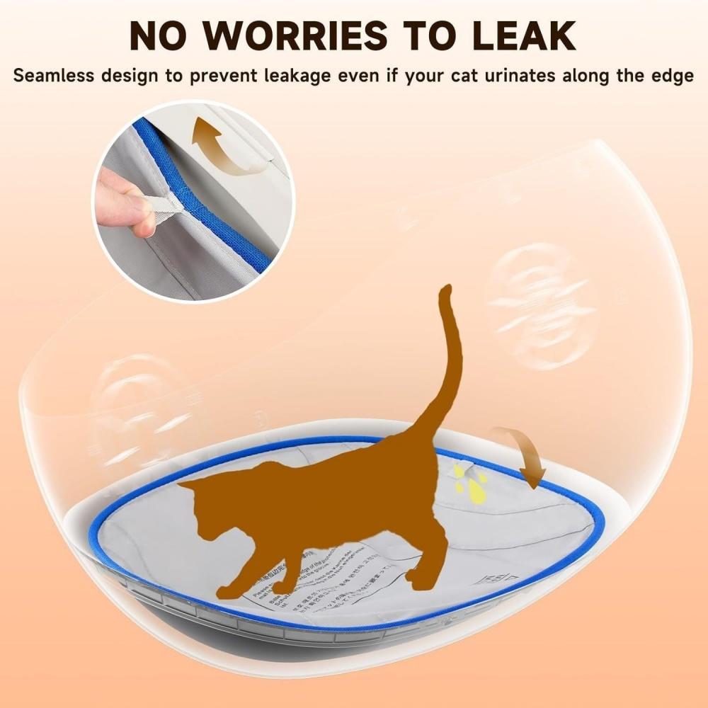 NEO Serie Katzenklo-Matte für Smart-Katzenklo Kratzfest Klebrig Anti-Leckage Wasserdicht Streuauffangmatten Haustierbedarf