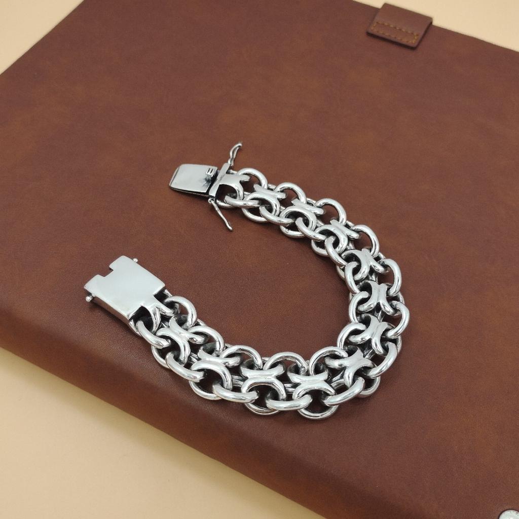 Retro Punk Style Domineering Men's Bracelet with Trendy Design, Simple, Versatile and Generous