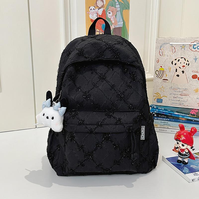 Girls backpack dopamine candy color junior high school students light shopping travel large capacity backpack