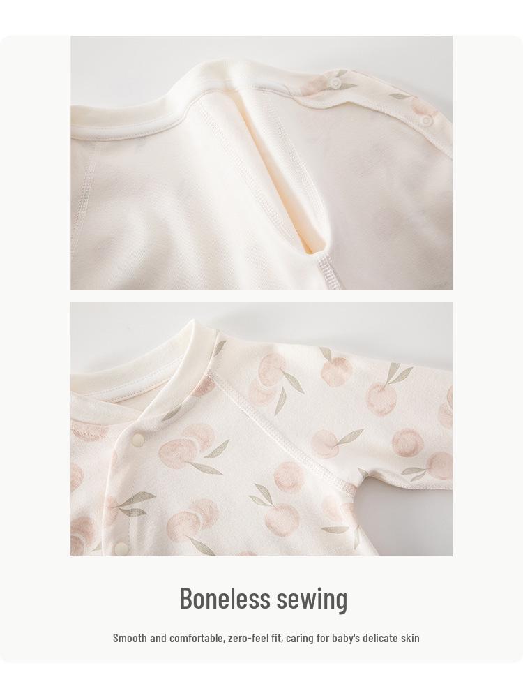 Pure Cotton Long Sleeve Baby Jumpsuit for Newborns and Toddlers - Spring, Autumn, Winter