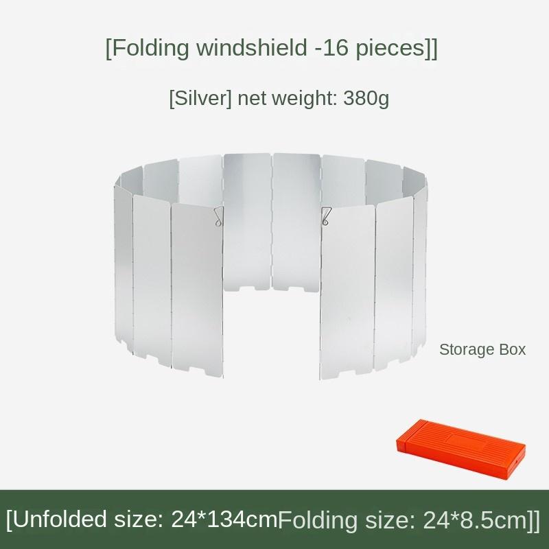 Outdoor Windshield Portable Gas Stove Windshield Stove Gas Stove Enclosure Camping Thickened Furnace End Ring Folding Windproof Board