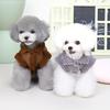 Proteja a su perro pequeño del frío invernal con nuestro chaleco polar para mascotas color melocotón
