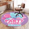 Custom Name Like Nastya Printed Round Rug Carpet Chair Rug Area Rug Entryway Doormats,for Office Chair Living Room Bedroom Kitchen Room.
