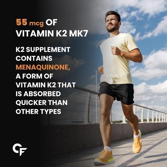 Carbamide Forte Vitamin D3 K2 | Vitamin D3 K2 Supplement for Bone & Heart Health | Vitamin D Tablets with Vitamin K2 MK7-120 Veg Tablets