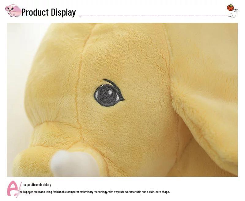 Elephant Plush Toy - Soothing Sleep Companion Doll for Babies