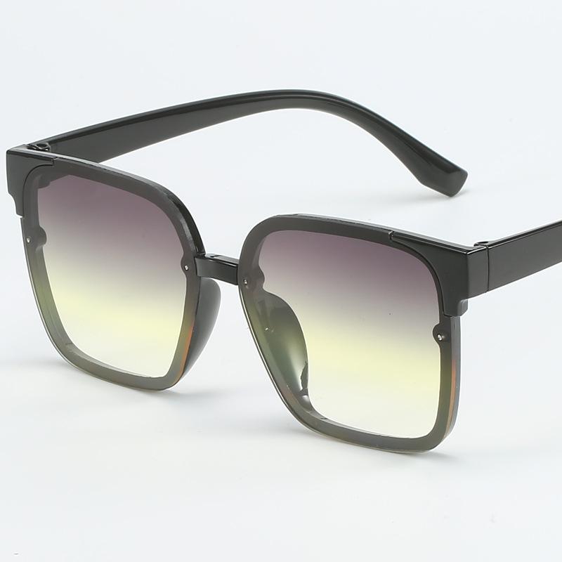 Sunglasses Women'S Personality Retro Large Frame Square Ink Street Glasses