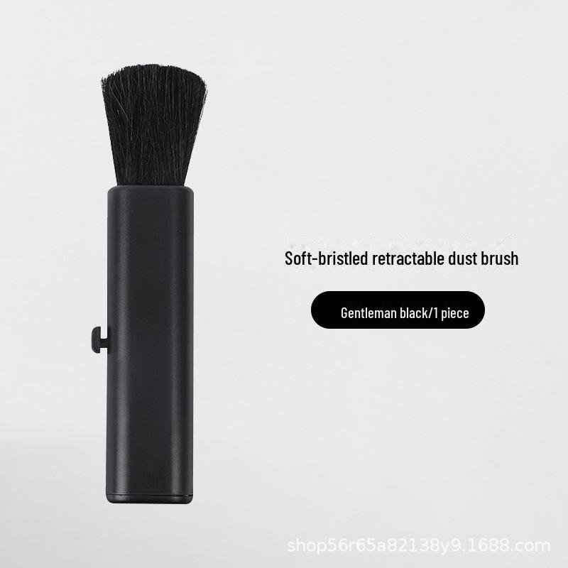 

Щетка для удаления пыли из салона автомобиля - выдвижной мягкий инструмент для чистки выходов кондиционера чёрный