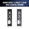 Innovative Cooling Fan for P5 Slim/Professional Console with Colorful LED Lighting Effect Build-in 3pcs Low Noise Fan