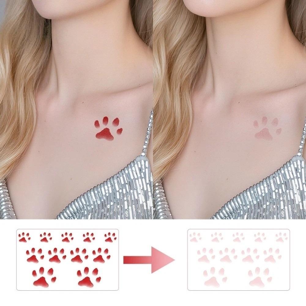 

Waterproof Thermochromic Disposable Tattoos DIY Color Changing Tattoo Stickers Summer Red-Pink