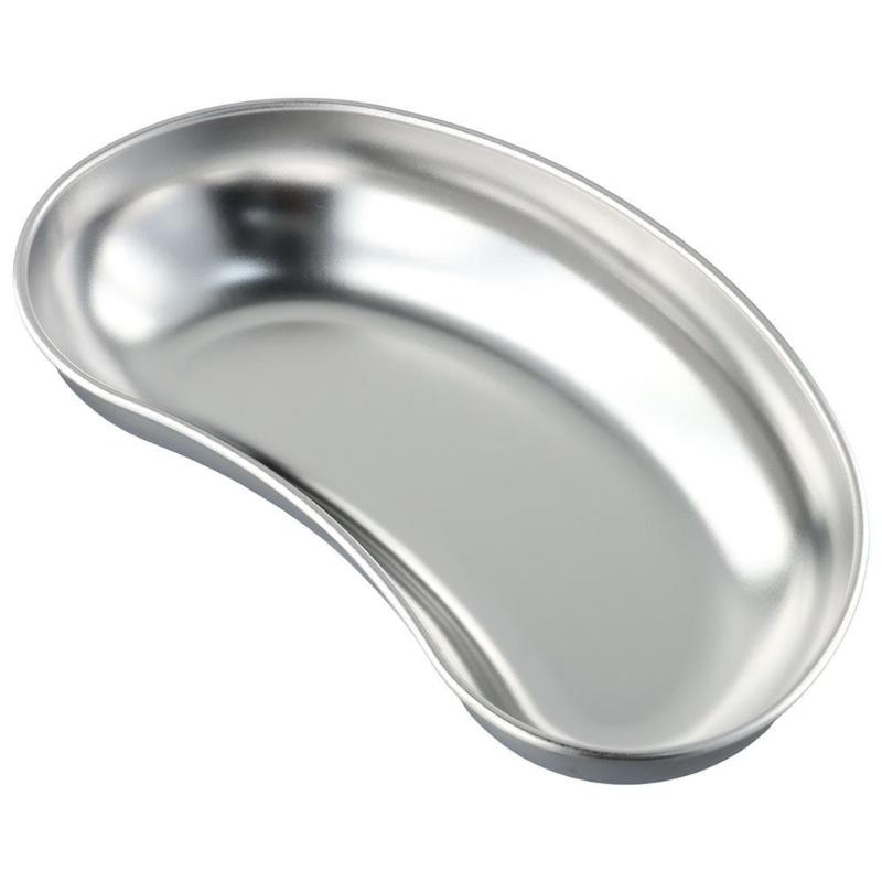 304 Stainless Steel Reusable 8 Inch Kidney Tray Silver Emesis Bowl Mixing Organizer Medic Waste