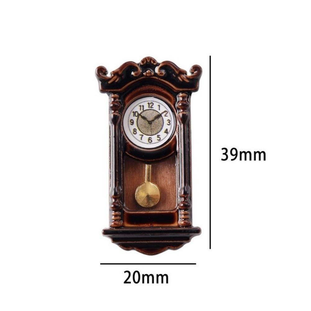 1/12th Scale Doll House Wall Clock Classic Wall Clock Model Dollhouse Accessories