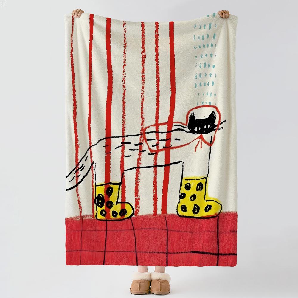 craft i-ico crafts-s Throw Thick Comfort Flannel Quilt, Multi-scene Use Indoor Outdoor Daily Nap