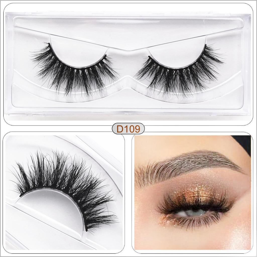 M62 Winged Mink Lashes Fluffy 3D Mink Eyelashes Natural Long Mink False Eyelashes Extension Mink Eyelashes Beauty Makeup Lashes
