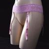 Sexy Donna Lavorato a Maglia Pizzo Reggicalze Calze Colore Caramella 4 Fasce Sexy Perizoma Con Calze Lingerie Erotica Taglia Grande F8