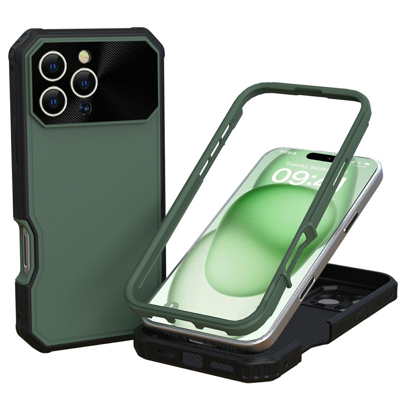 

GW24 For iPhone 16 Pro Case Compatible with MagSafe Drop-Proof TPU+PC Phone Protector Army Green