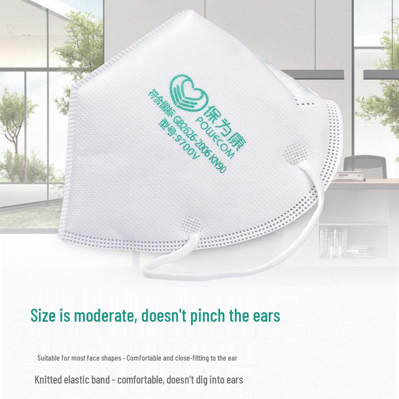 BaoWeiKang 9700V Foldable KN90 Dust Mask for Industrial Use