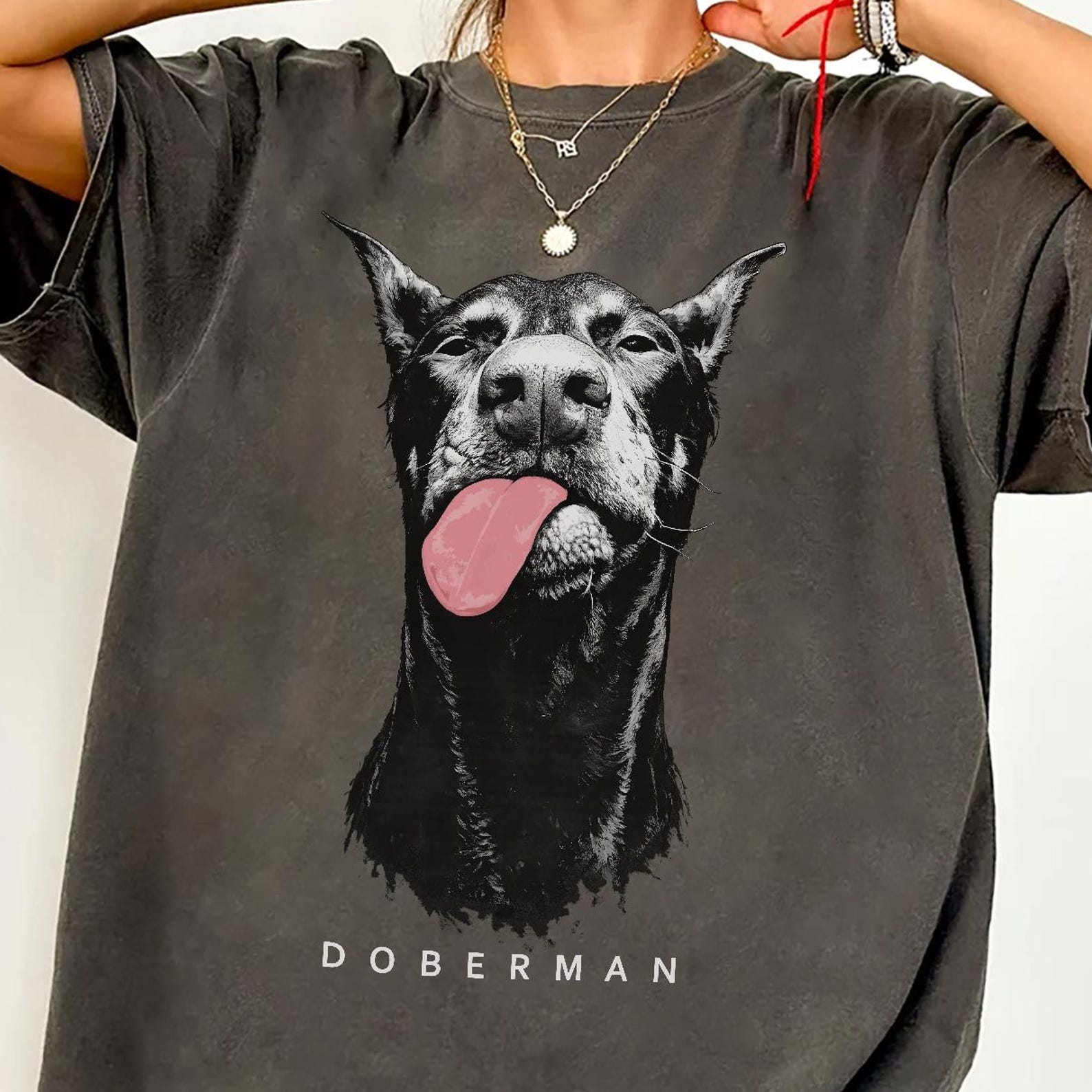 Comfort Colors Doberman T-Shirt, Garment-Dyed Unisex Tee M