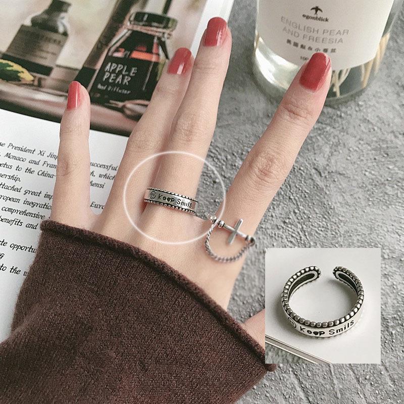 Women's Silver-Plated Retro Korean Style Index Finger Ring