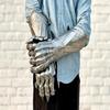 Etched Steel Nazgul Gauntlets Gothic Medieval Costume Gloves